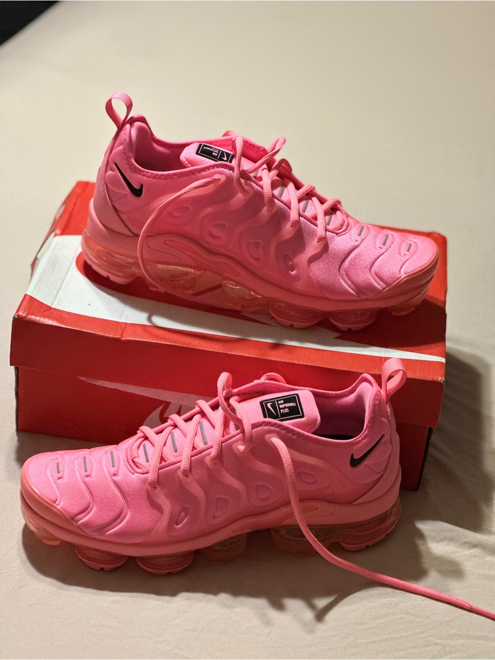 Nike Women’s Pink Athletic Sneakers with Black Swoosh